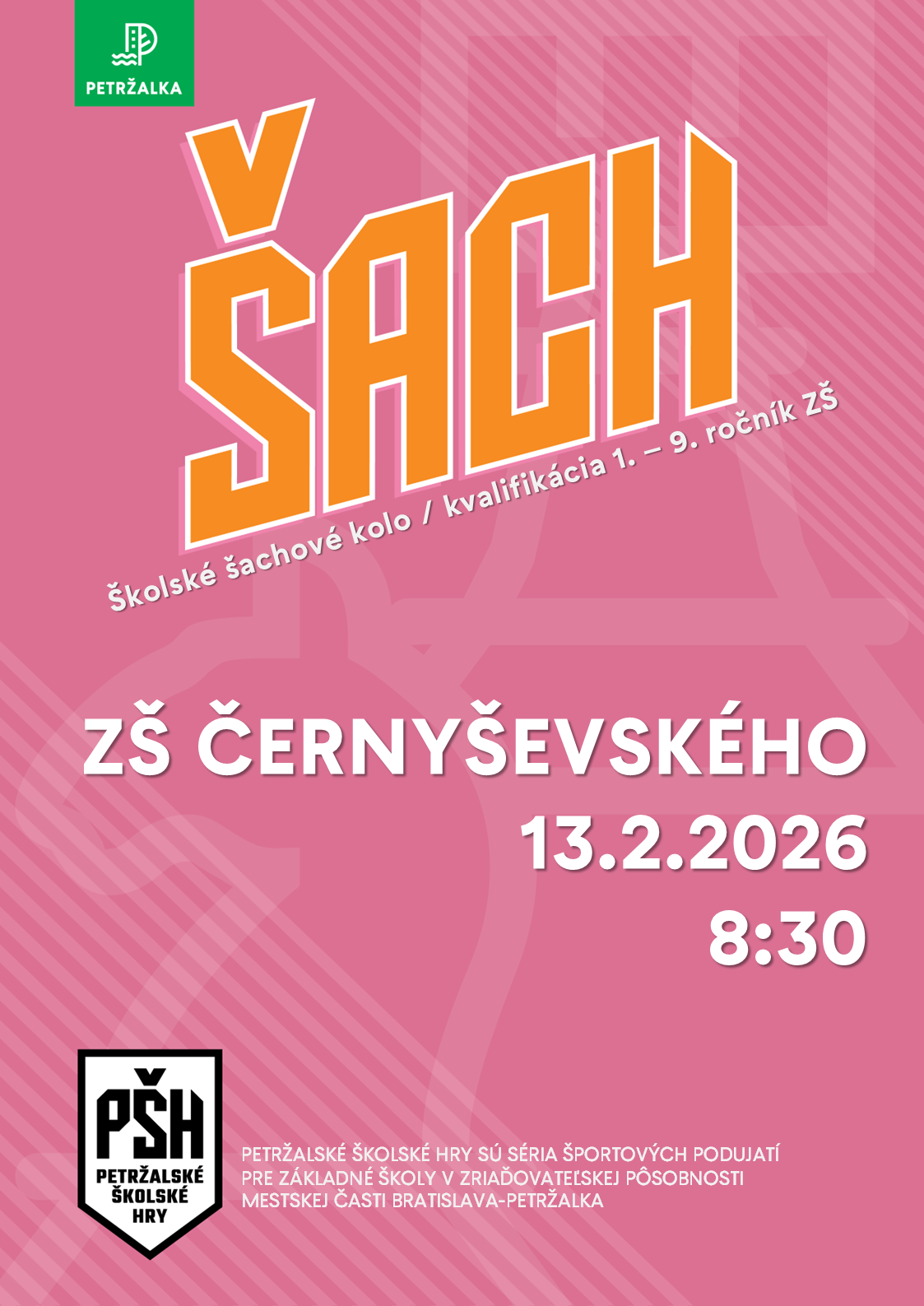 Školské šachové kolo - ZŠ Černyševského