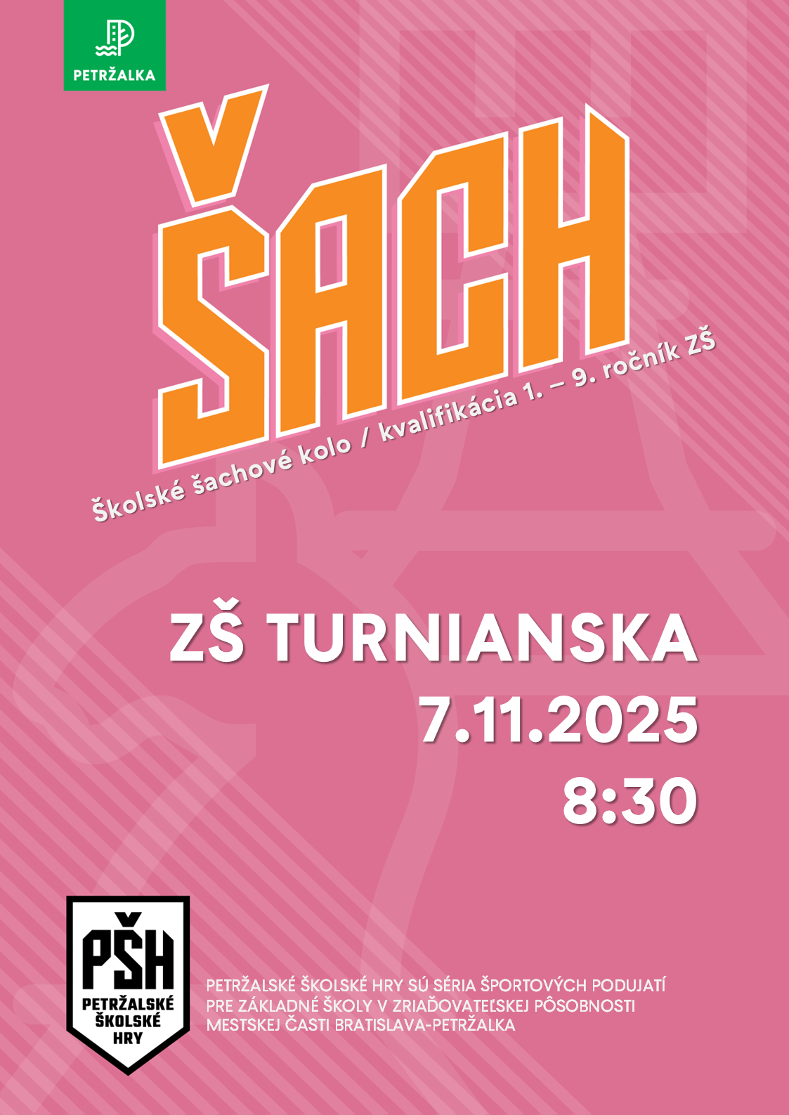 Školské šachové kolo - ZŠ Turnianska