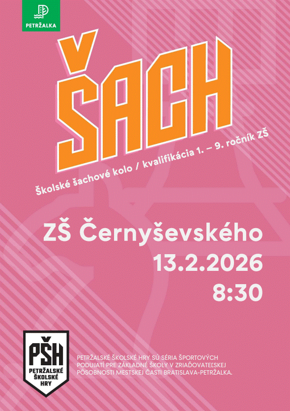 Školské šachové kolo - ZŠ Černyševského