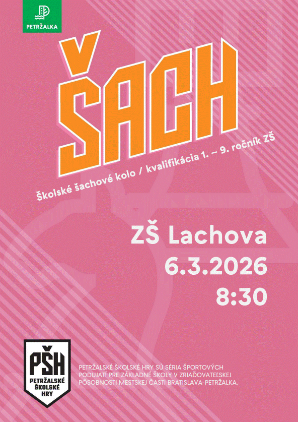 Školské šachové kolo - ZŠ Lachova