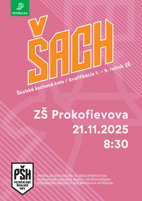 Školské šachové kolo - ZŠ Prokofievova