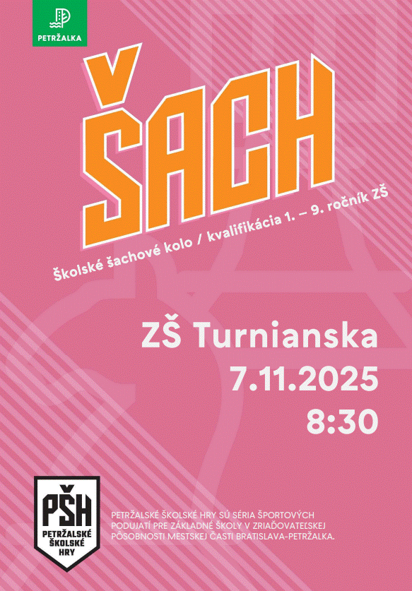 Školské šachové kolo - ZŠ Turnianska