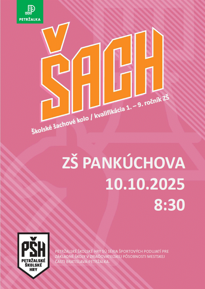 Školské šachové kolo - ZŠ Pankúchova