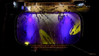 Klzisko na Námestí Republiky