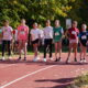 príprava na štart 600 m dievčatá