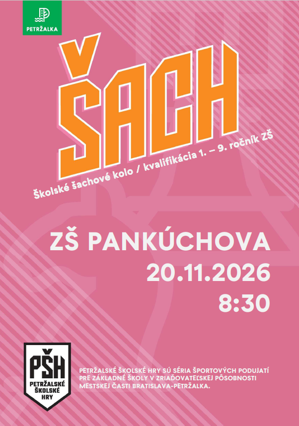 Školské šachové kolo - ZŠ Pankúchova