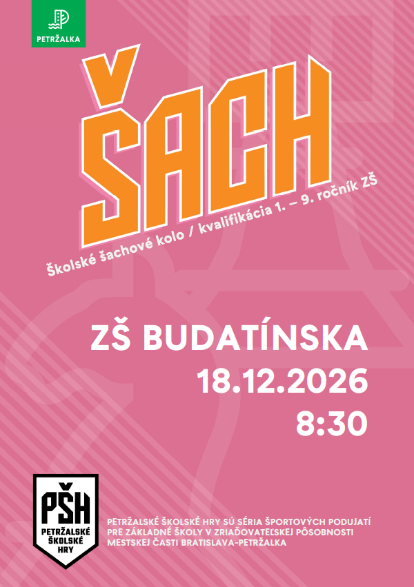 Školské šachové kolo - ZŠ Budatínska