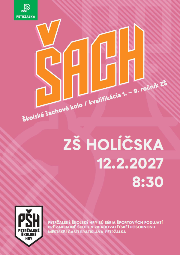 Školské šachové kolo - ZŠ Holíčska