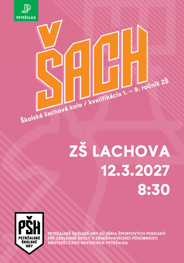Školské šachové kolo - ZŠ Lachova