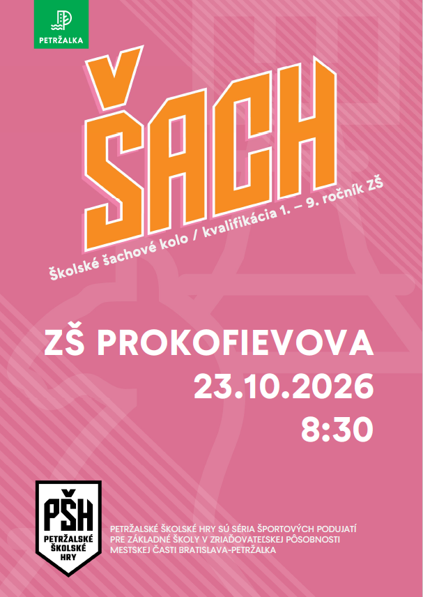 Školské šachové kolo - ZŠ Prokofievova