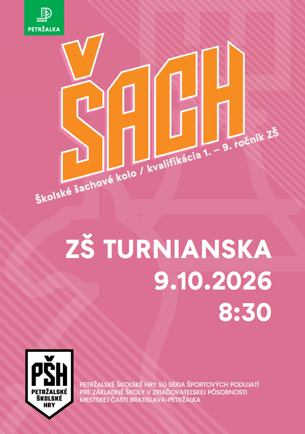 Školské šachové kolo - ZŠ Turnianska